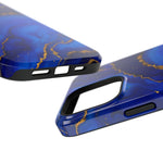 Blue Gold Marble Phone Case  Shamo's
