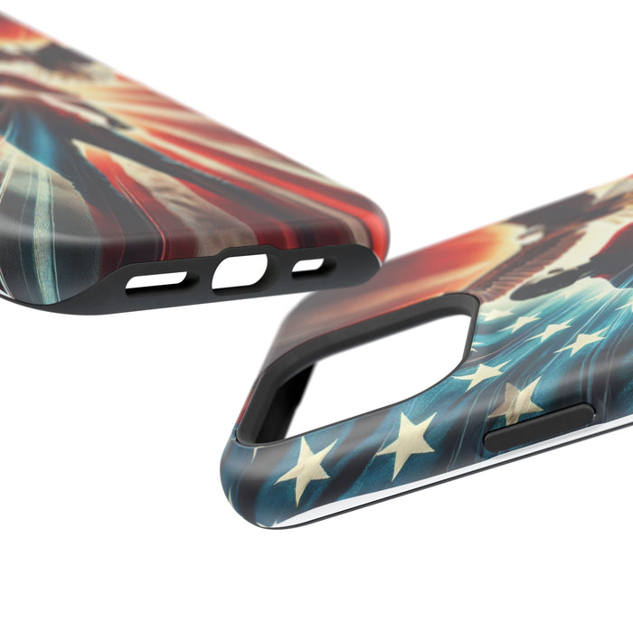 Magnetic Tough Phone Case with MagSafe Compatibility - Proud American Design Edition