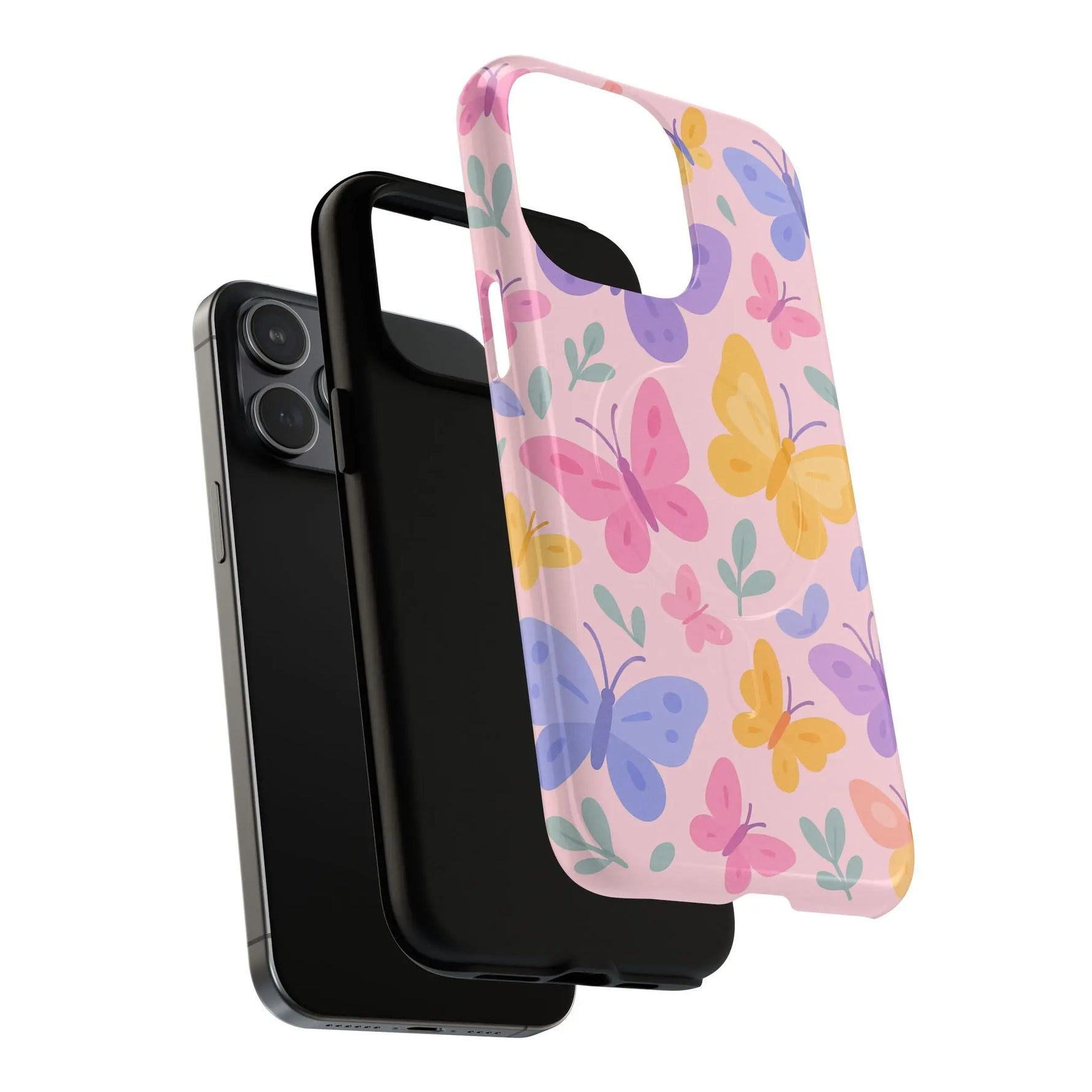 Butterfly Pattern Compatible with MagSafe Tough Magnetic Phone Case - Shamo's