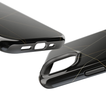 Black Geometric Design iPhone Case | MagSafe  Shamo's