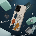 "Connected Lines" Minimalist iPhone Case — MagSafe, Magnetic Impact-Resistant  Shamo's