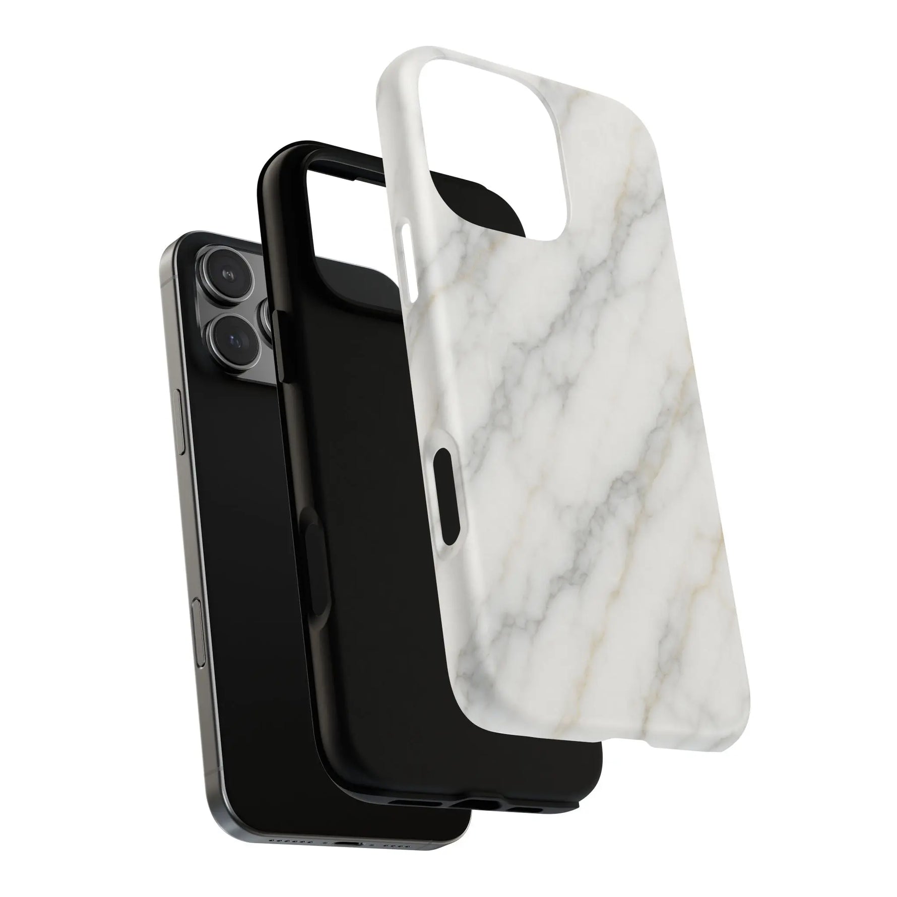 Classic White Marble iPhone Case with MagSafe  Shamo's