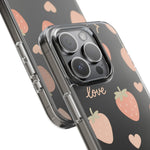 Sweet Love Strawberry Clear iPhone Case | MagSafe  Shamo's