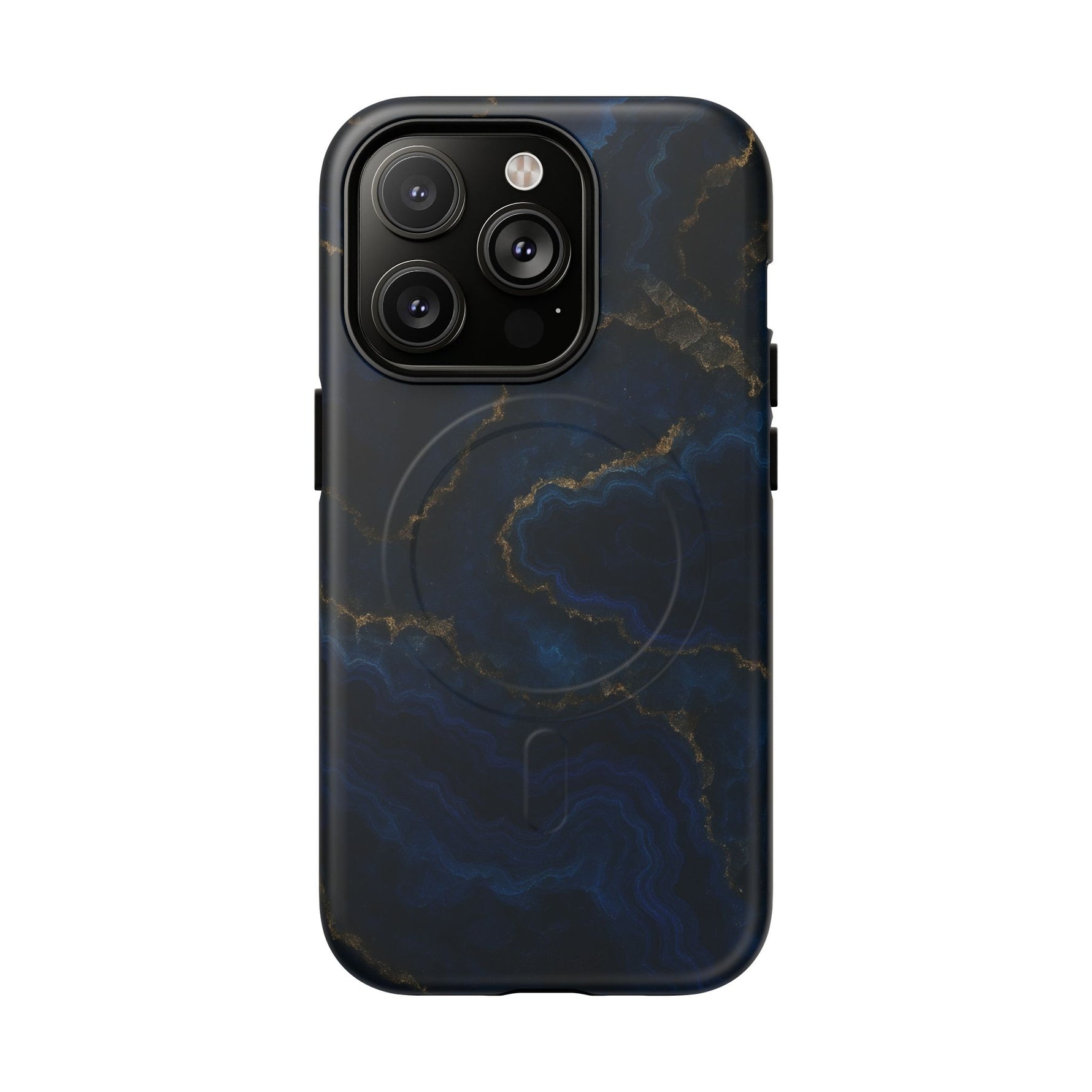Midnight Marble iPhone Case with MagSafe - iPhone 14 Pro / Matte - Shamo's