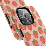 Strawberry Pattern Magnetic Phone Case | Berry Sweet Love