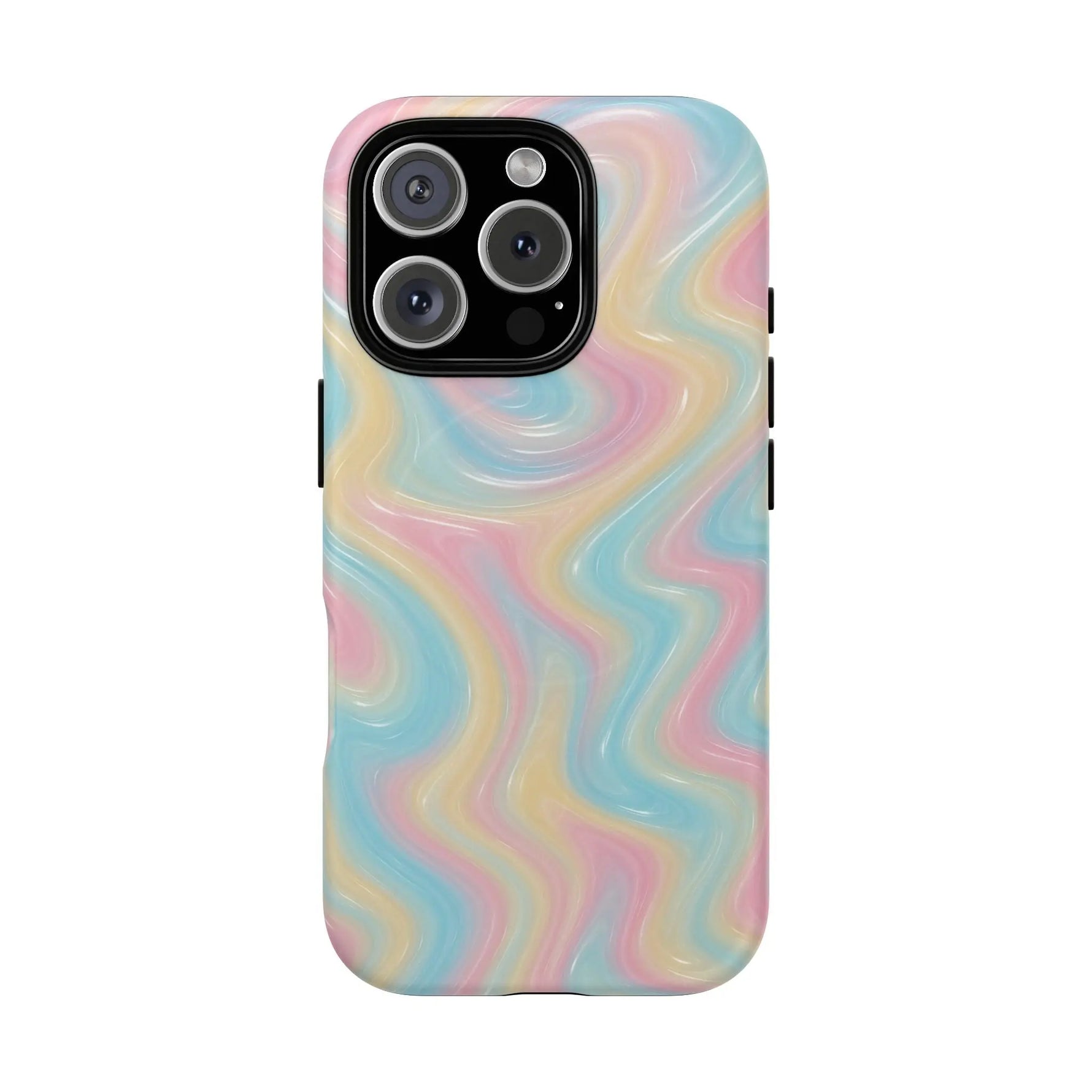 Rainbow Marble Swirl iPhone Case with MagSafe - Shamo's