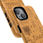 Tirana Illustrated Hand-Drawn iPhone Case — Albanian Landmarks & Icons | MagSafe compatible  Shamo's