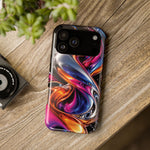 Liquid Aurora MagSafe Phone Case – Colorful Chrome-Effect Swirls | Glossy