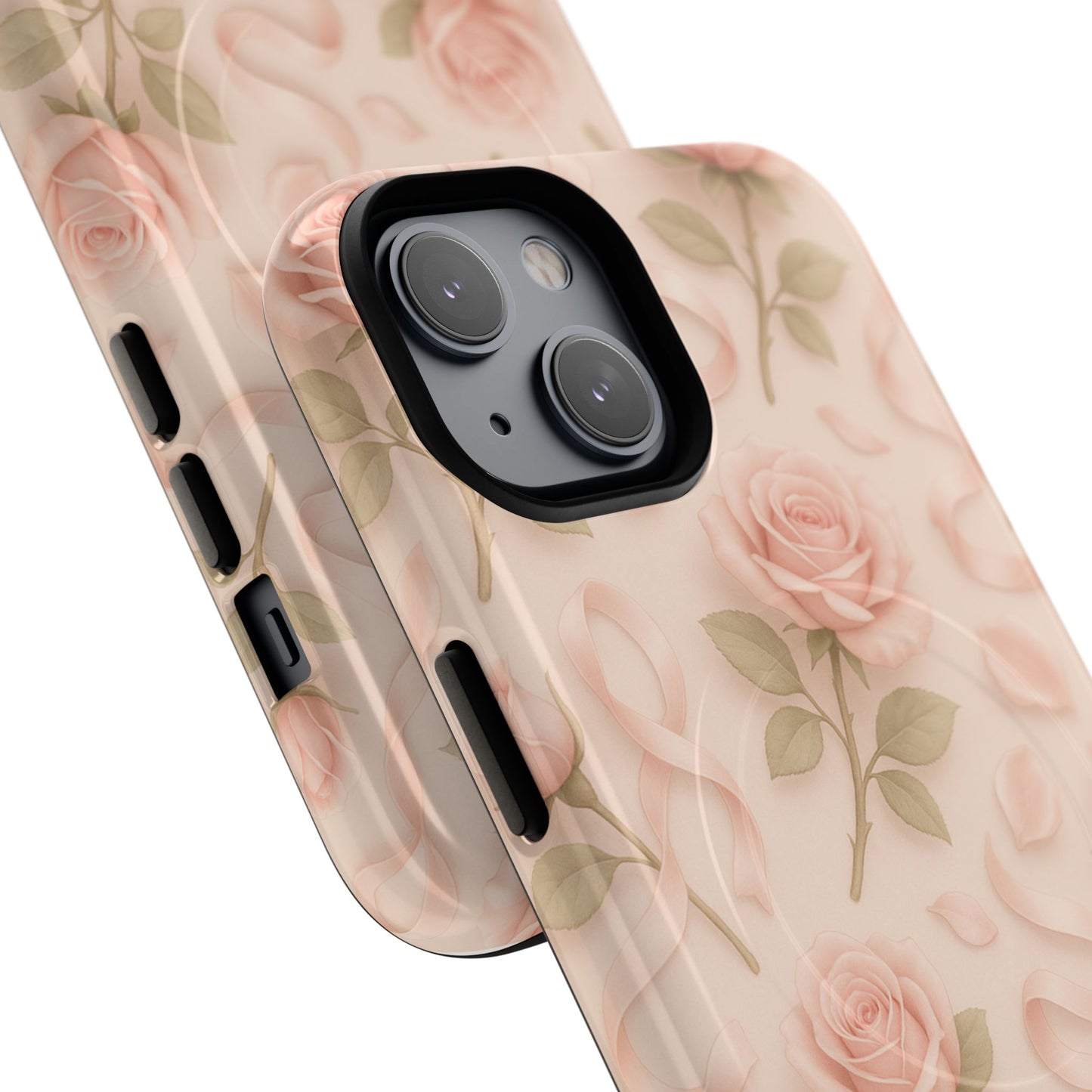 Blush Roses and Ribbons 3D iPhone Case | MagSafe