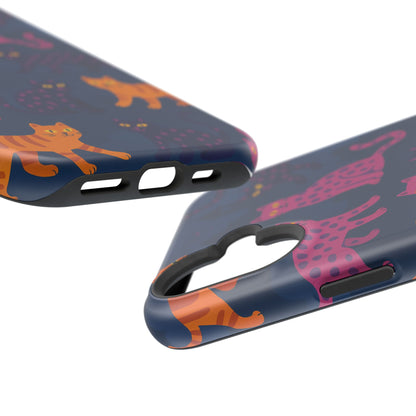 Colorful Cat Phone Case - MagSafe Impact-Resistant