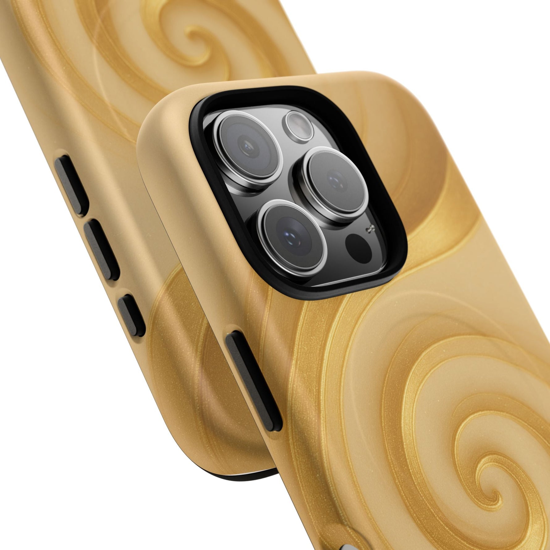 Luxury Series Swirl Gold iPhone Case compatible with MagSafe  Shamo's