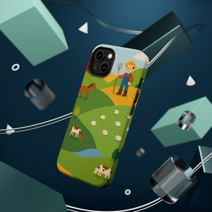 Farm-Themed Impact-Resistant MagSafe Phone Case