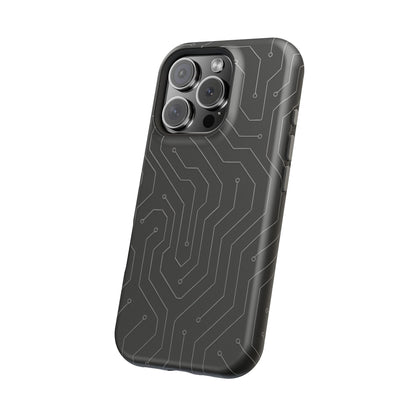 Black Circuit Board Design iPhone Case | MagSafe  Shamo's