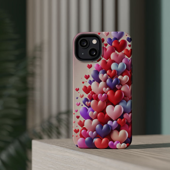 Shamo's Phone Case | MagSafe Compatible | Love Hearts Theme for iPhone 17 and more