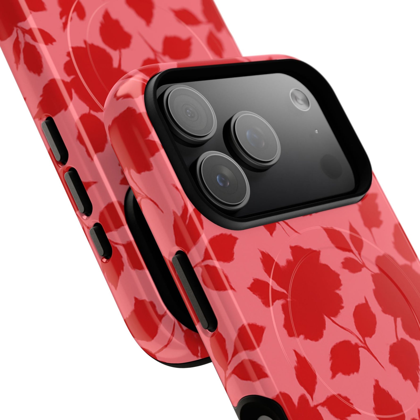 Red Floral Love iPhone Case (MagSafe compatible)  Shamo's