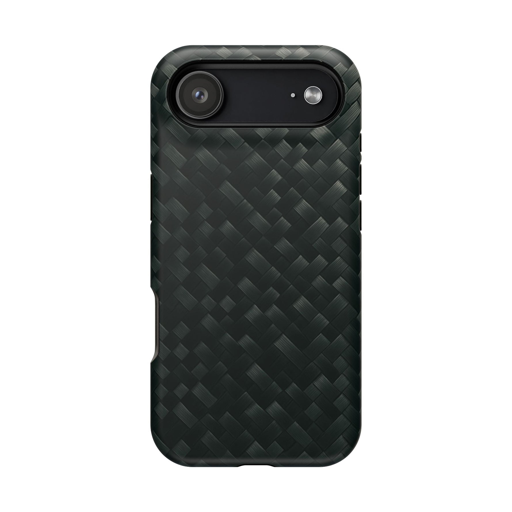 Dark Carbon Fiber Texture Magnetic Impact-Resistant iPhone Case | MagSafe compatible  Shamo's iPhone 17 Air / Matte