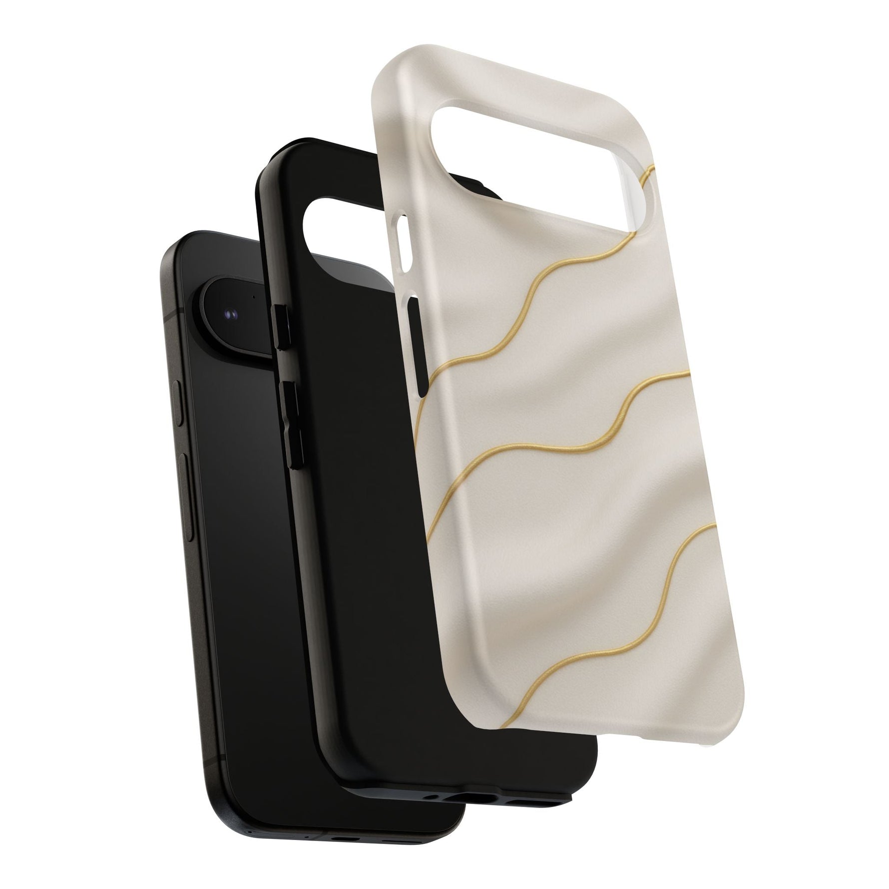 Elegant Gold Wave Tough iPhone Case  Shamo's