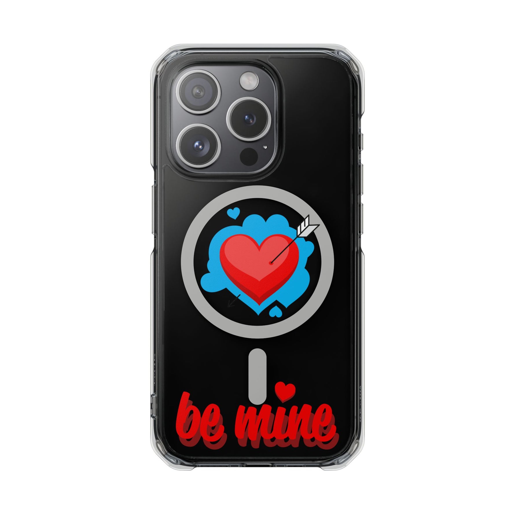 MagSafe-Compatible Clear Phone Case — "Be Mine Love Edition" - iPhone 15 Pro - Shamo's