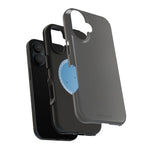 Charcoal Ink Black Solid Color Impact-Resistant iPhone Case | Slim Shockproof Magsafe-Compatible