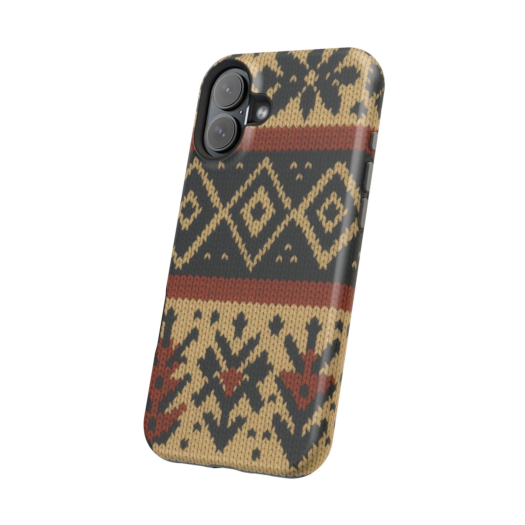 Nordic Knit Pattern MagSafe Impact-Resistant iPhone Case  Shamo's