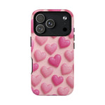 Barbiecore Glitter Hearts iPhone Case | MagSafe - Shamo's