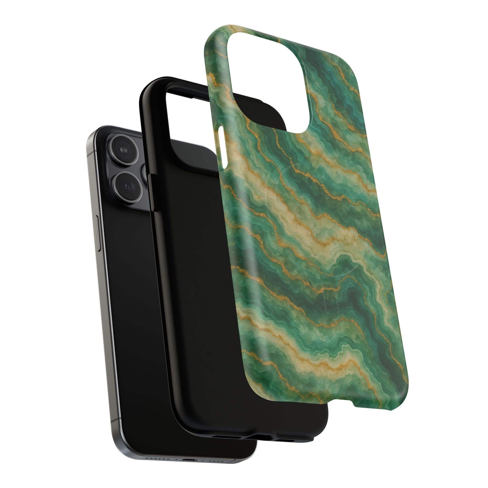 Green Marble iPhone Case with MagSafe - Shamo's