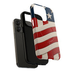 Patriotic iPhone Cases - MagSafe Tough American Flag Design - Shamo's