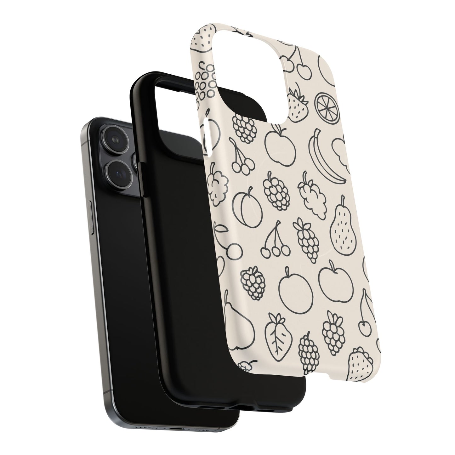 Fruit Pattern Tough iPhone Case | Compatible with MagSafe