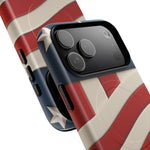 Patriotic iPhone Cases - MagSafe Tough American Flag Design - Shamo's