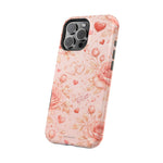 Floral Hearts Magnetic Impact-Resistant Phone Case - iPhone 17 / Glossy - Shamo's