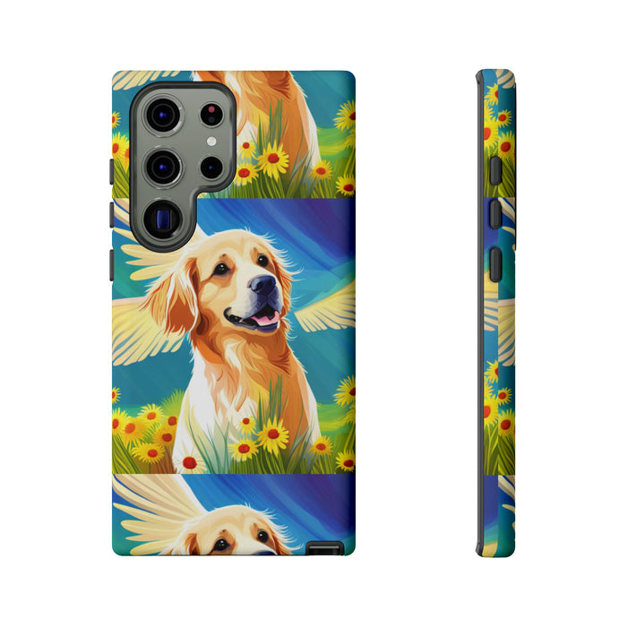 Tough Cases Golden Retriever with Wings Phone case