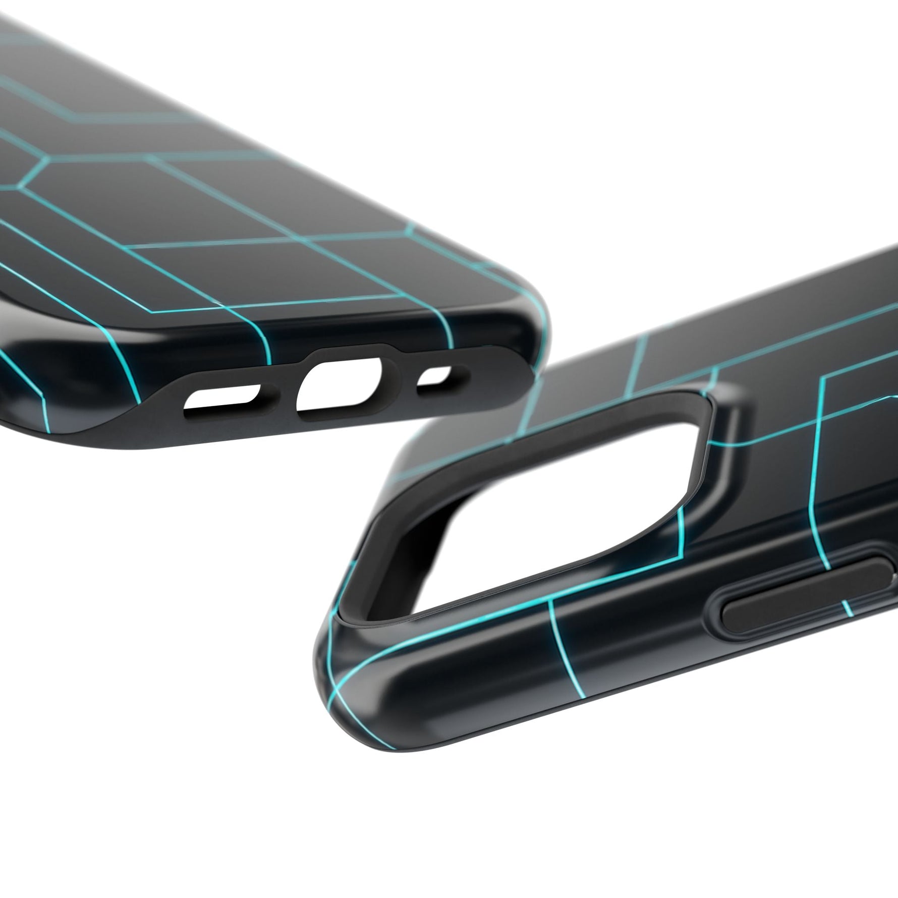 Neon Grid Magnetic Impact-Resistant iPhone Case | MagSafe compatible  Shamo's