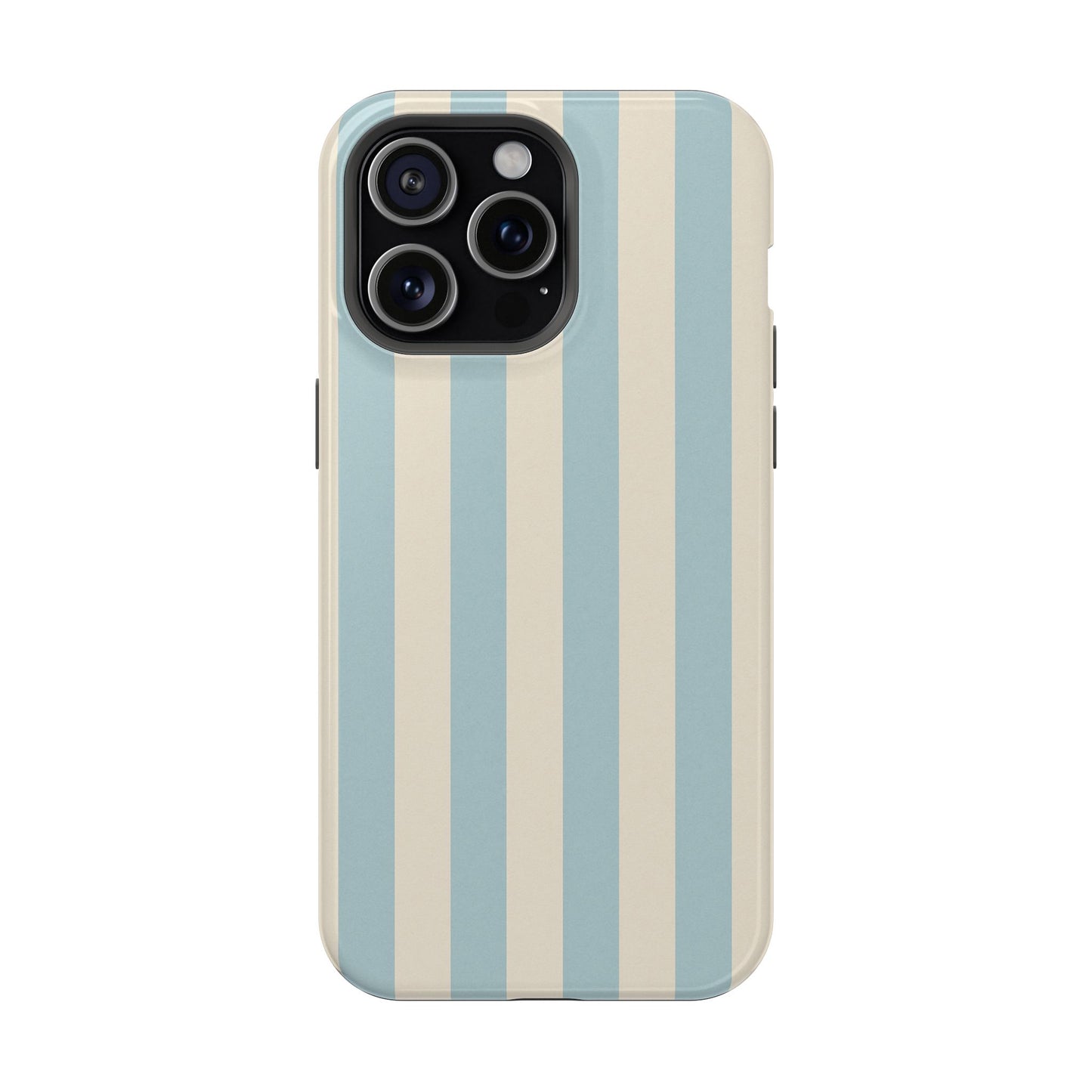 Blue Strips Pattern iPhone Case Compatible with MagSafe