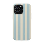 Blue Strips Pattern iPhone Case Compatible with MagSafe - Shamo's