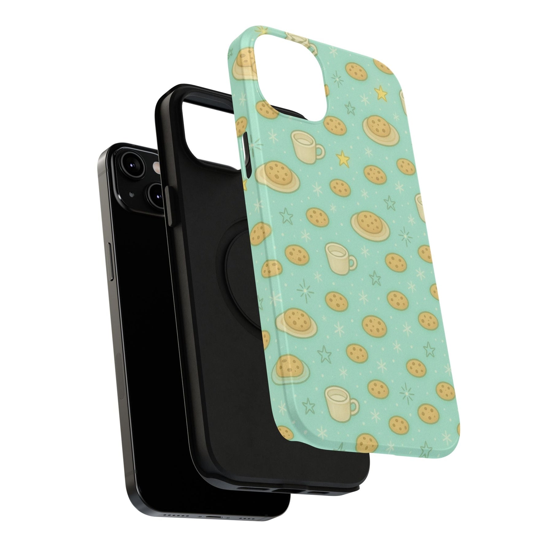 Cookie & Coffee Pattern Tough iPhone Case — Impact-Resistant  Shamo's