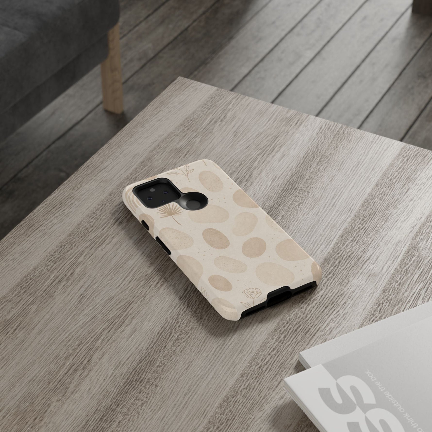 Neutral Pebble Pattern Tough iPhone Case  Shamo's