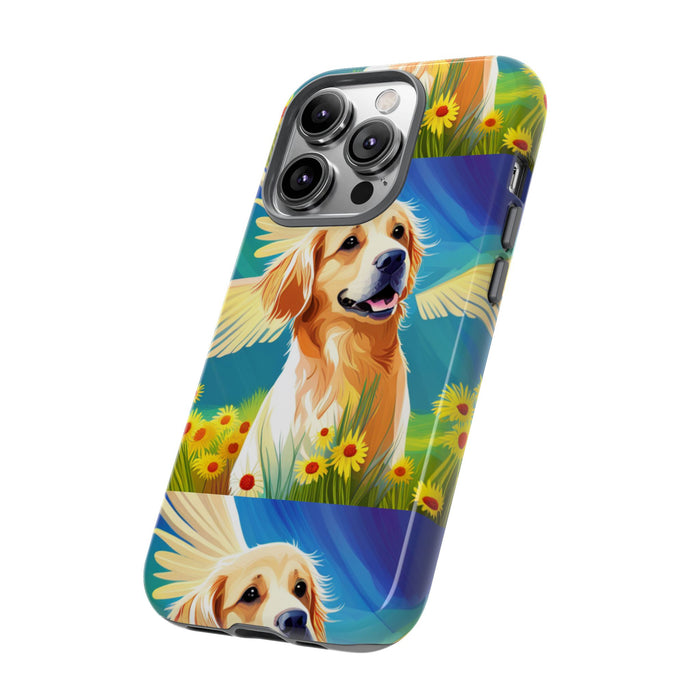 Tough Cases Golden Retriever with Wings Phone case