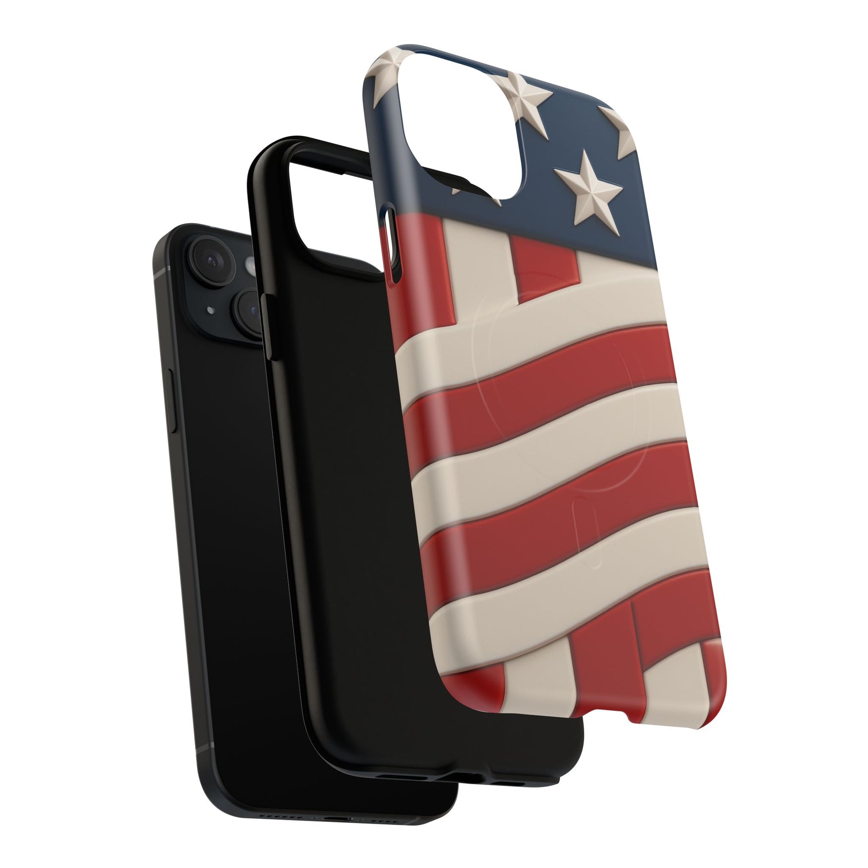 Patriotic iPhone Cases - MagSafe Tough American Flag Design - Shamo's