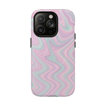Colorful Marble Pastel Swirl iPhone Case | MagSafe