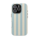 Blue Strips Pattern iPhone Case Compatible with MagSafe - Shamo's