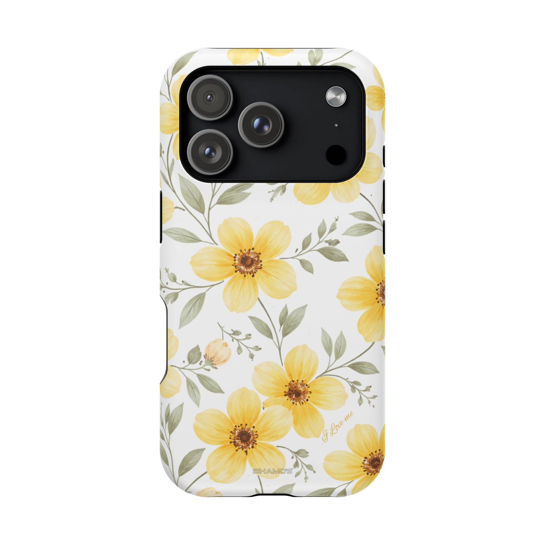 Yellow Flowers Summer Floral Magnetic Impact-Resistant iPhone Case with MagSafe Compatibility - iPhone 17 Pro / Matte - Shamo's