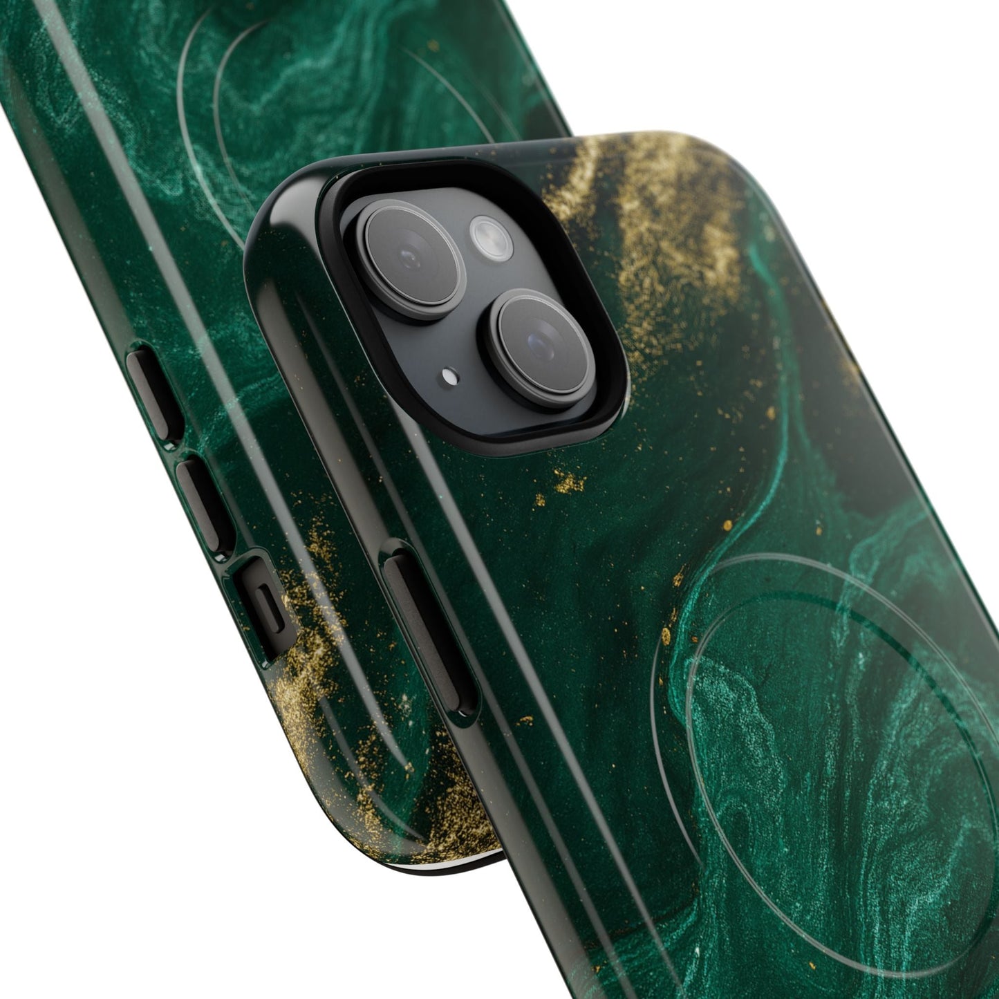 Emerald Marble with Gold Veins iPhone Case | with MagSafe  Shamo's