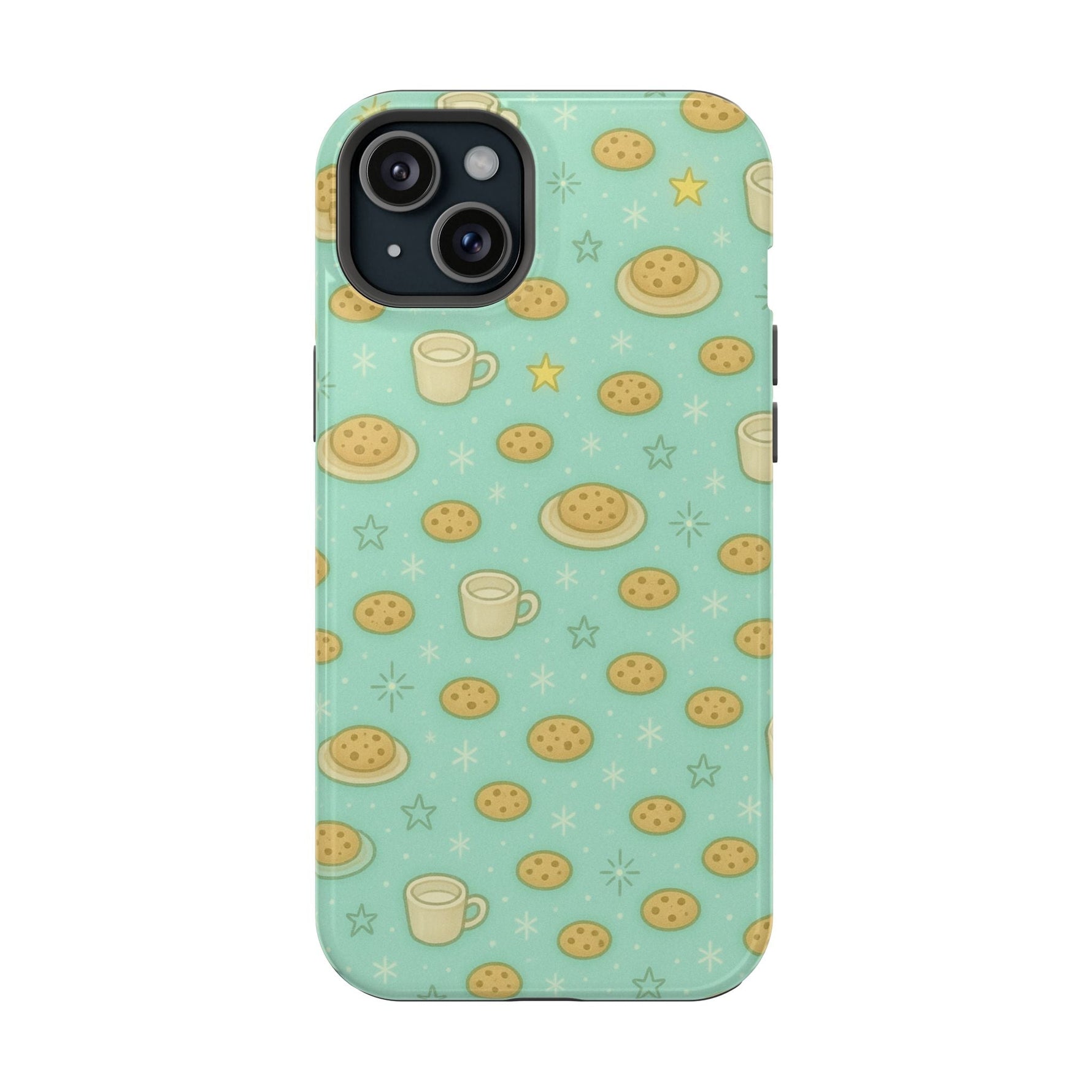 Cookie & Coffee Pattern Tough iPhone Case — Impact-Resistant  Shamo's iPhone 15 Plus / Glossy / Without gift packaging