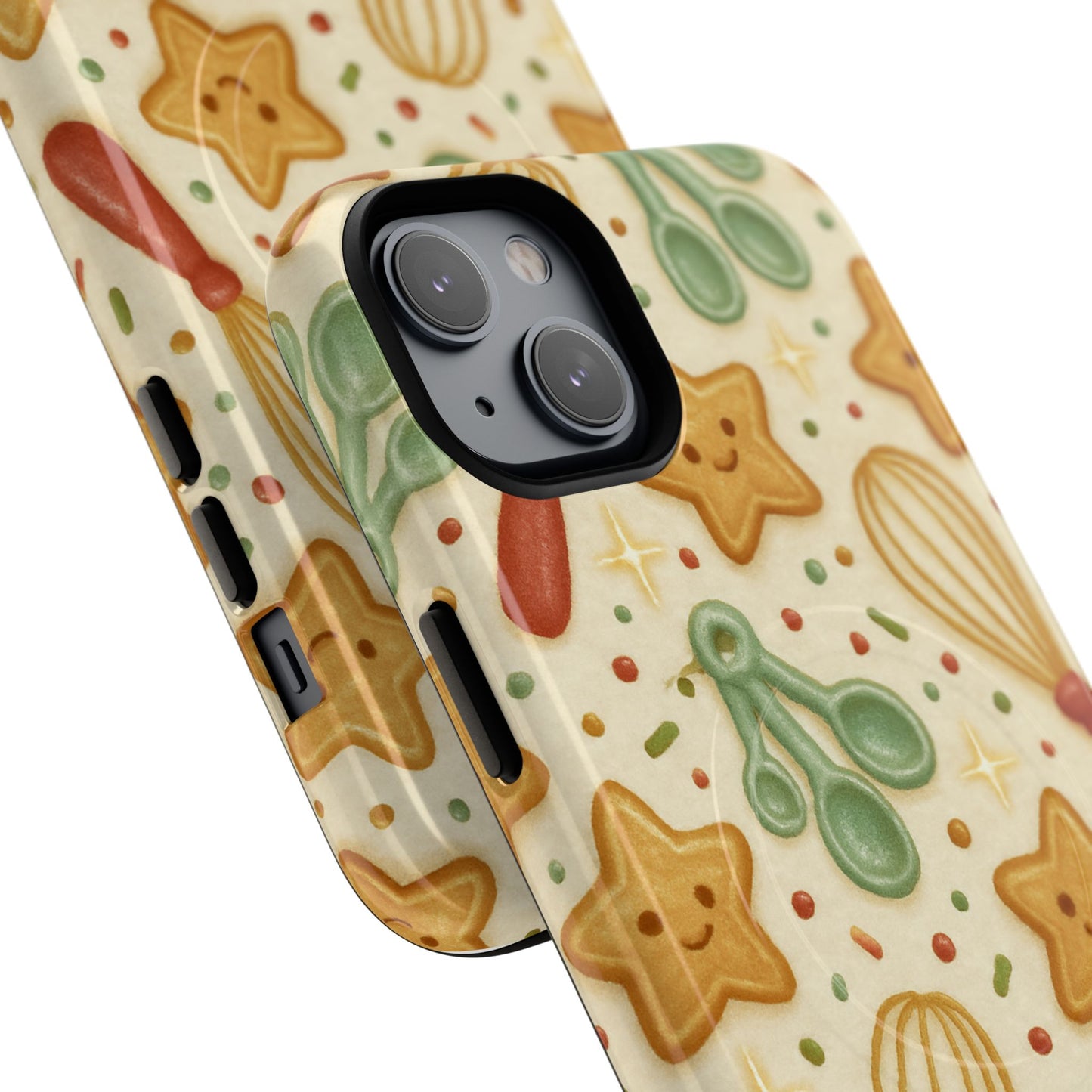 Baking Holiday iPhone Case — Cute Whisk & Cookie Pattern | compatible with MagSafe