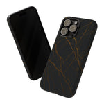 Black Marble Tough iPhone Case  Shamo's