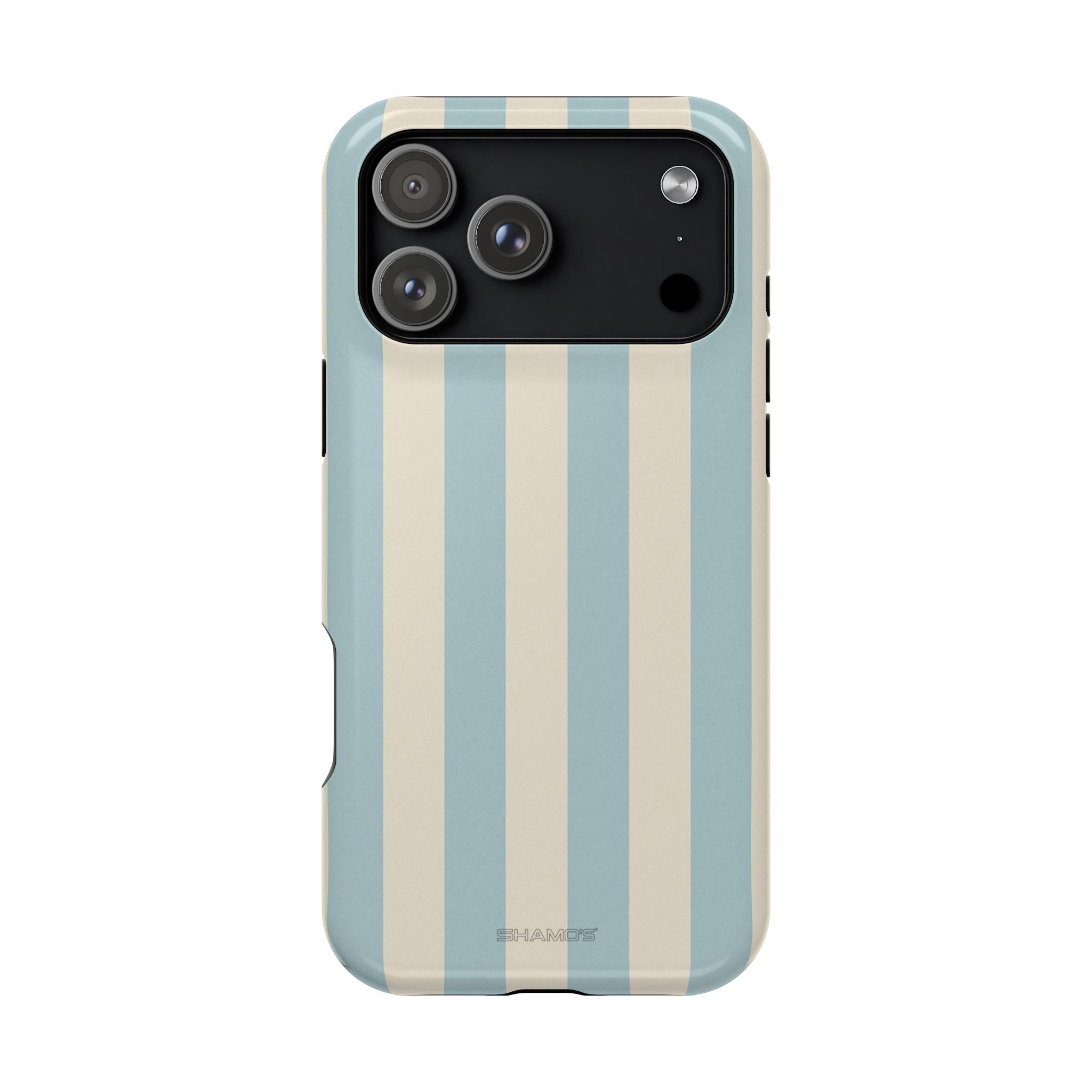 Blue Strips Pattern iPhone Case Compatible with MagSafe