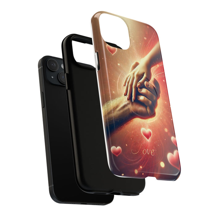 Magnetic Phone Case - Hands in Love Design - Compatible with MagSafe