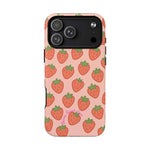 Strawberry Pattern Magnetic Phone Case | Berry Sweet Love