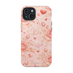 Floral Hearts Magnetic Impact-Resistant Phone Case - iPhone 15 Plus / Glossy - Shamo's