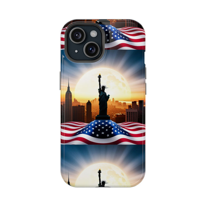 MagSafe American Flag Tough Phone Case: Show Your Patriotism in Style